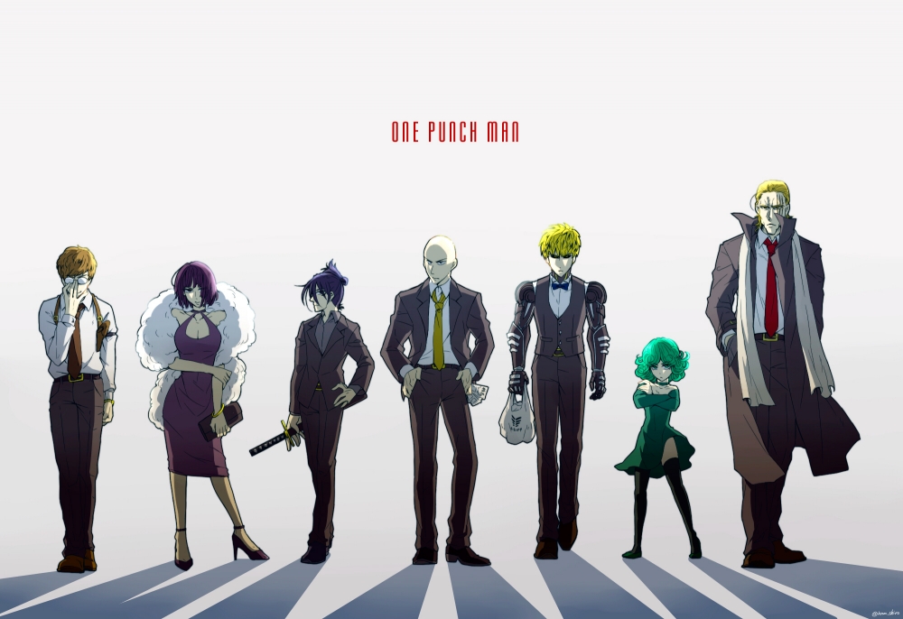 One Punch Man, Characters, Saitama, Genos, Tatsumaki - One Punch Man Wallpaper Tatsumaki - HD Wallpaper 
