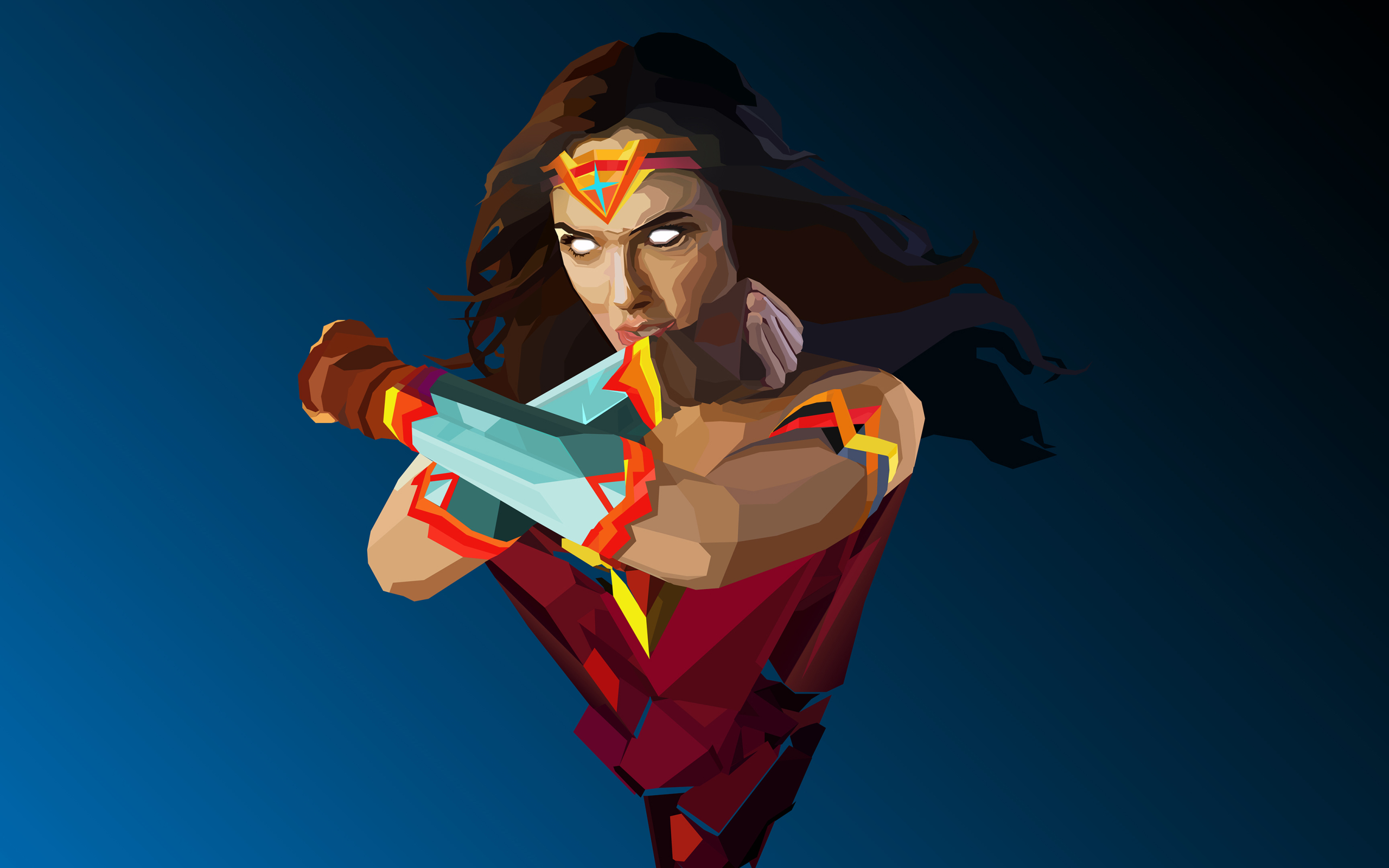 Wallpaper Of Facets Wonder Woman, Minimalism Background - Iphone 7 Wonder Woman Wallpaper Hd - HD Wallpaper 