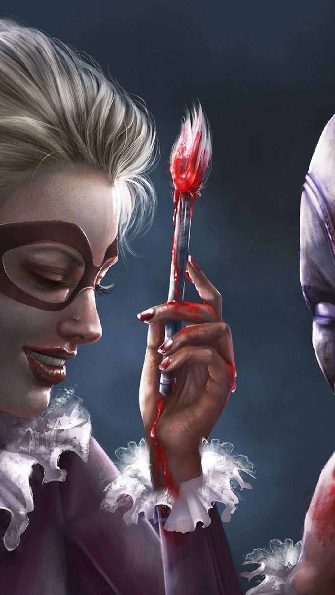 Joker And Harley Quinn Phone Wallpapers - Joker Y Harley Quinn - HD Wallpaper 