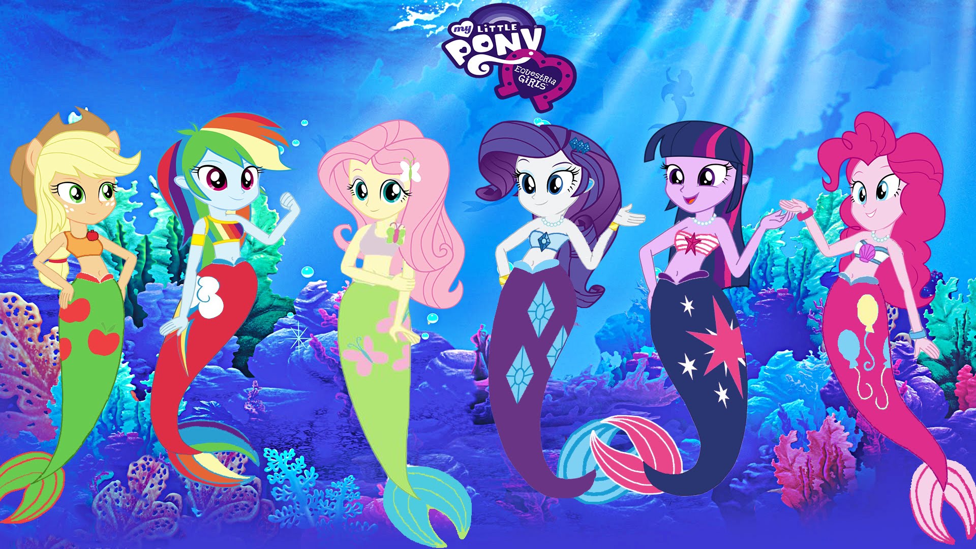 My Little Pony Friendship Is Magic Mermaid - HD Wallpaper 