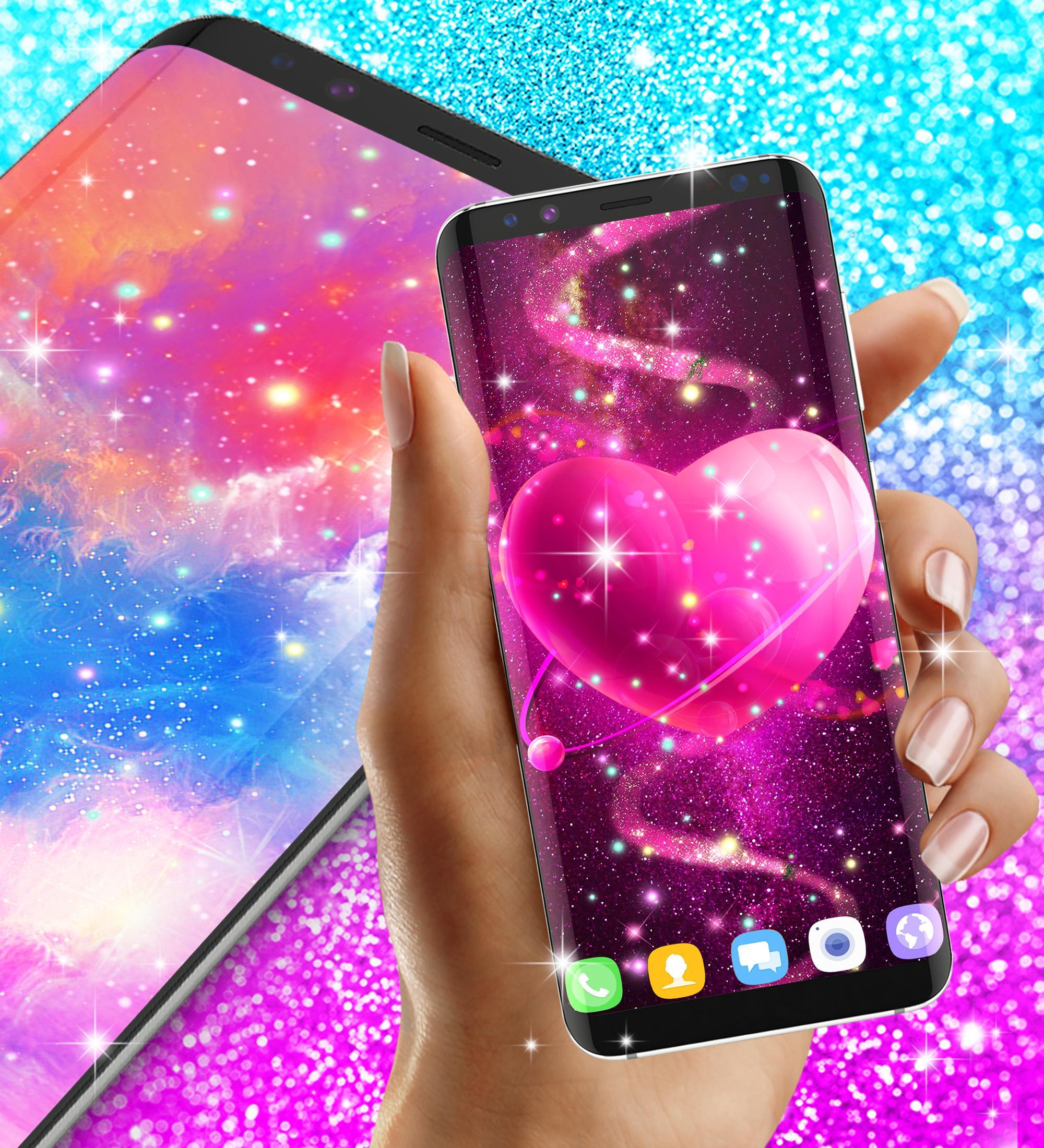 Glitter Galaxy Live Wallpaper For Android - Holi - HD Wallpaper 