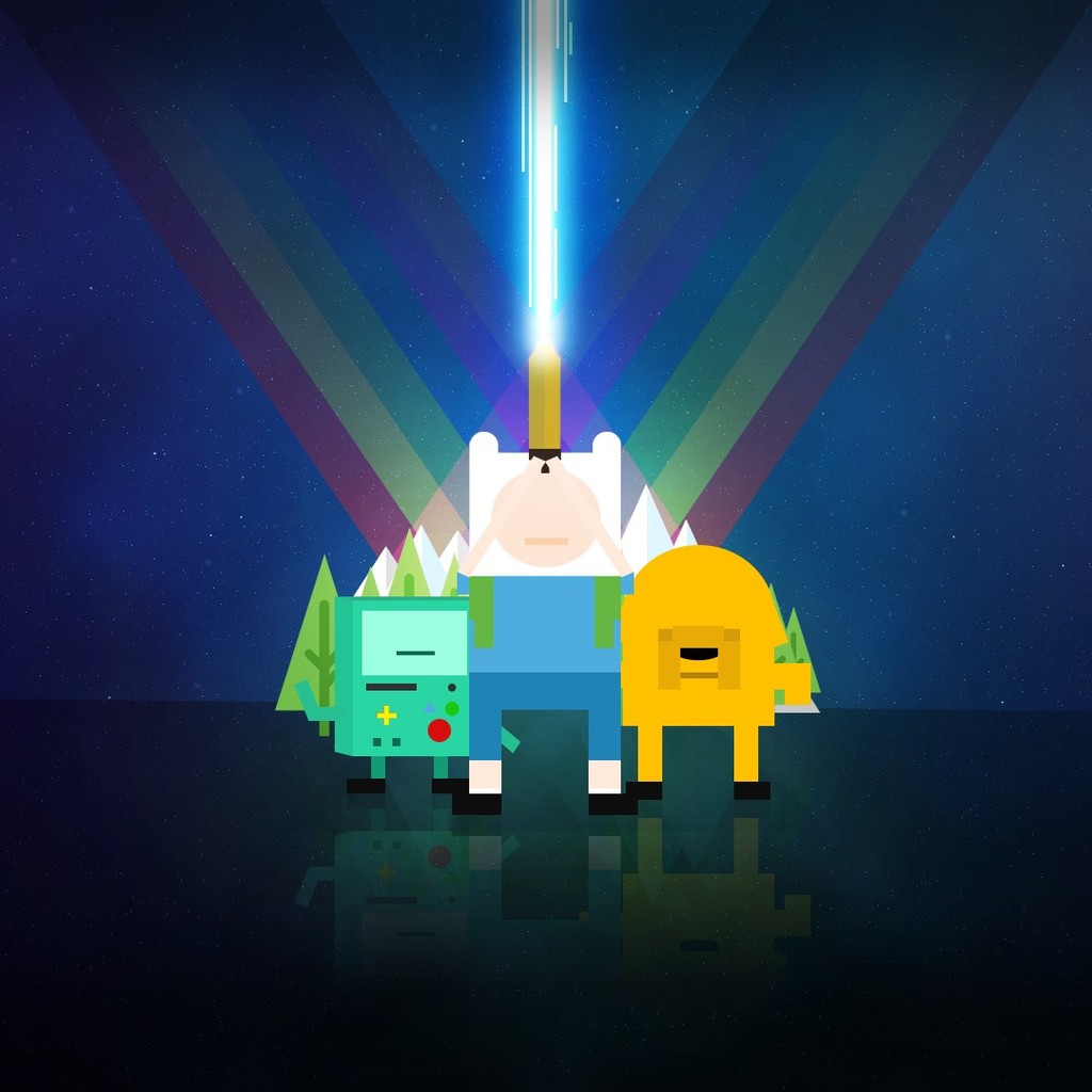 Finn Jake And Bmo - HD Wallpaper 
