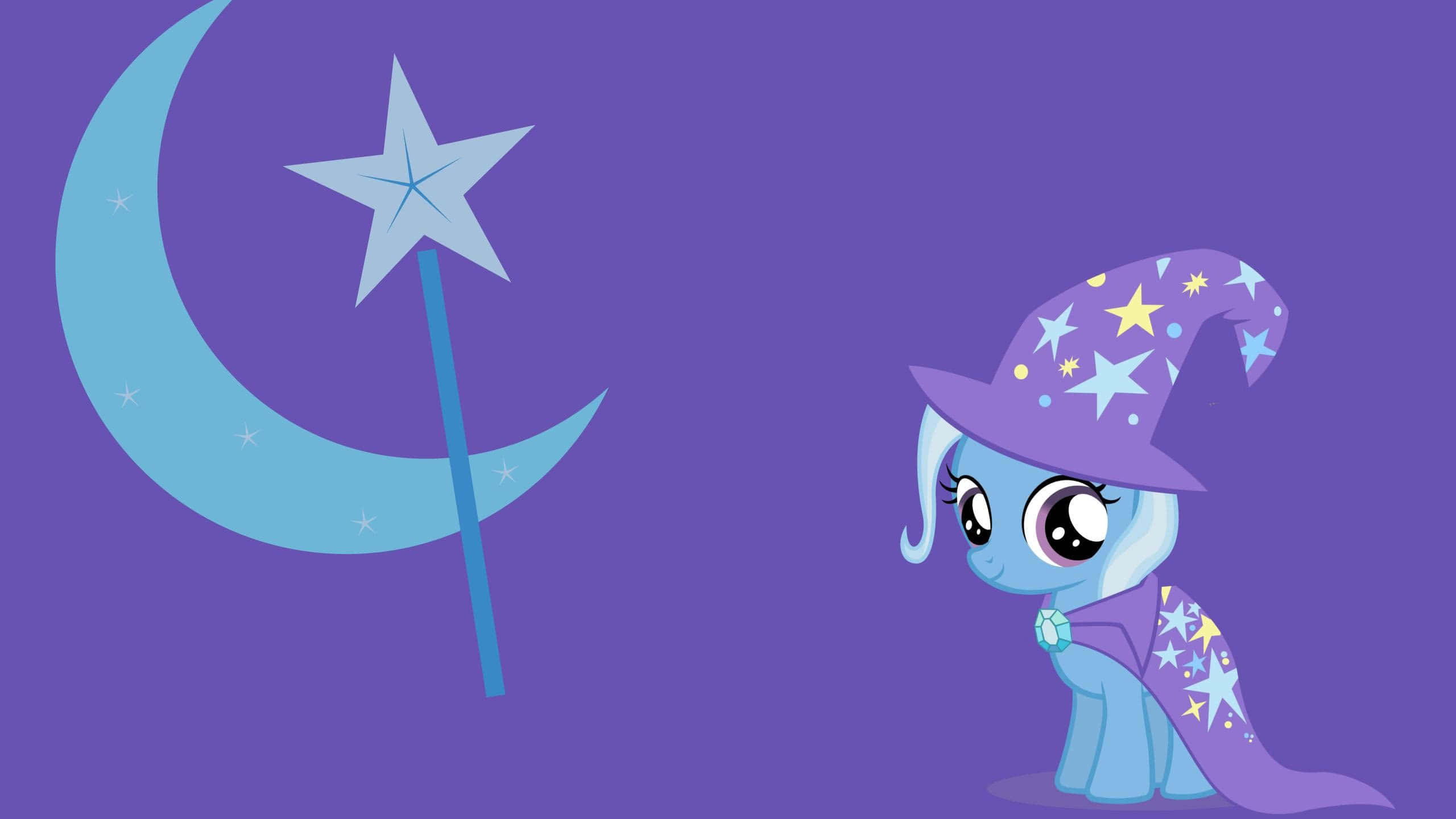 My Little Pony Trixie Wqhd 1440p Wallpaper - Great And Powerful Trixie - HD Wallpaper 