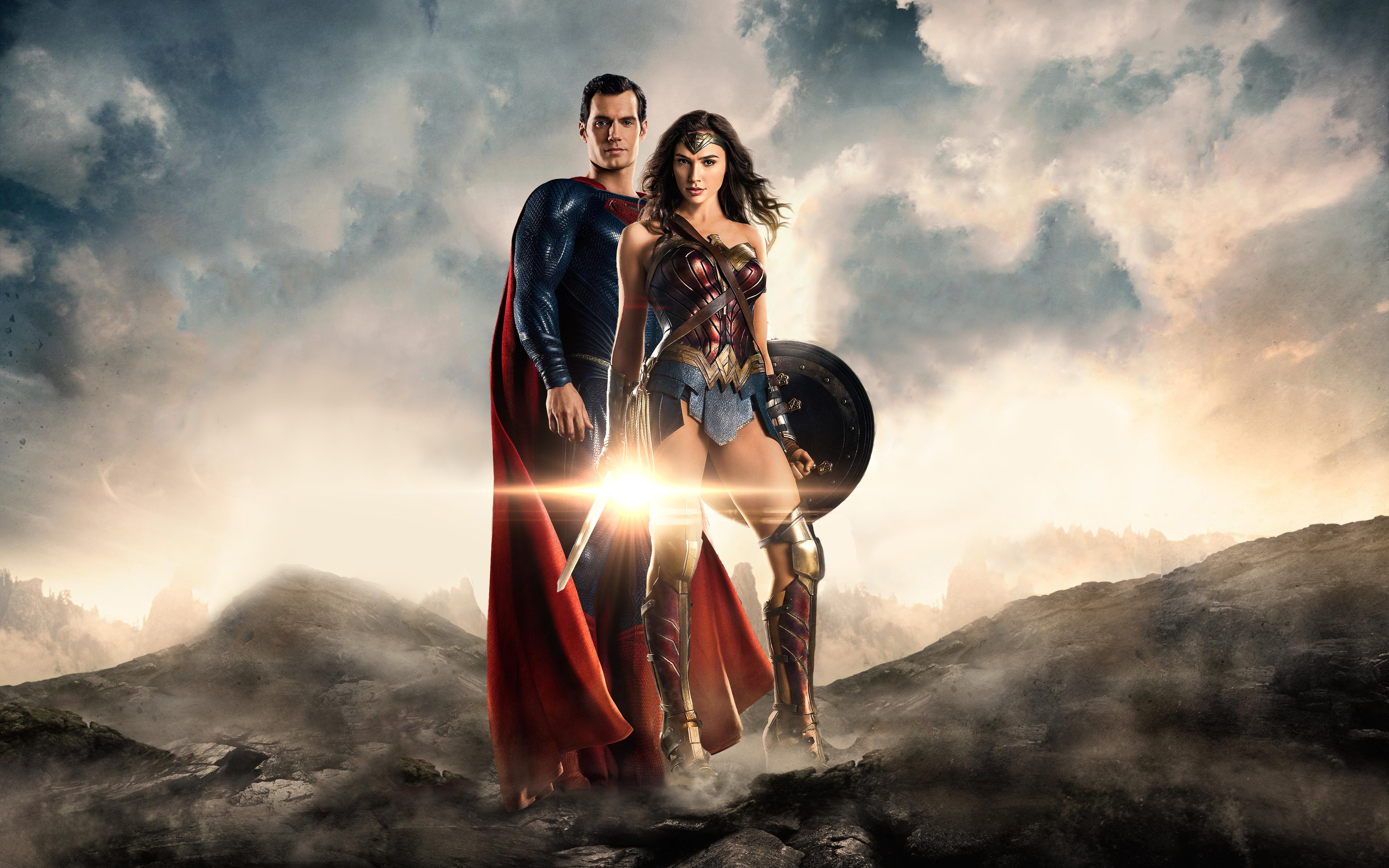 Superman Wonder Woman In Justice League 4k301643512 - Wonder Woman And Superman Justice League - HD Wallpaper 