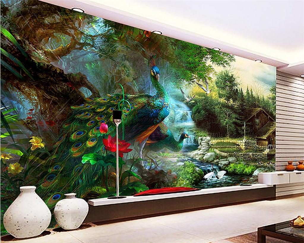 3d Wallpaper For Living Room Uk - Download The Wallpaper Of Peacock Fur - HD Wallpaper 