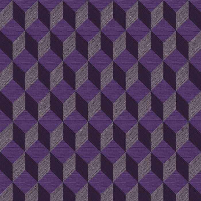 3d Retro Design Wallpaper Purple Black 
 Title 3d Retro - Behangpapier Paars - HD Wallpaper 