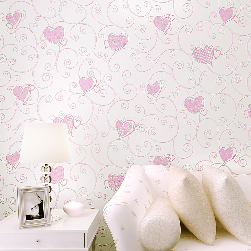 Room Wallpaper Pink - Parede De Tecido Quarto Meninas - HD Wallpaper 