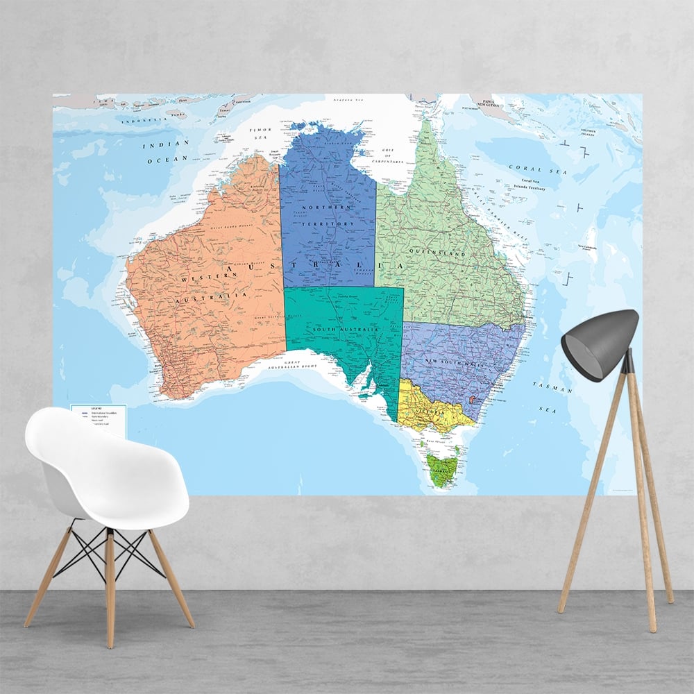 World Map Feature Wall - HD Wallpaper 