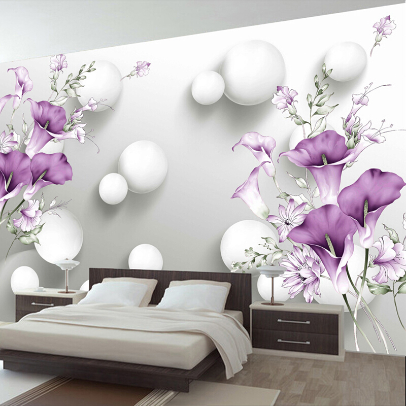 Bedroom Romantic Bedroom Wall Painting Designs - HD Wallpaper 