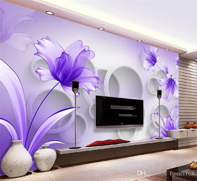 Living Room 3d Wall Paper Design - HD Wallpaper 