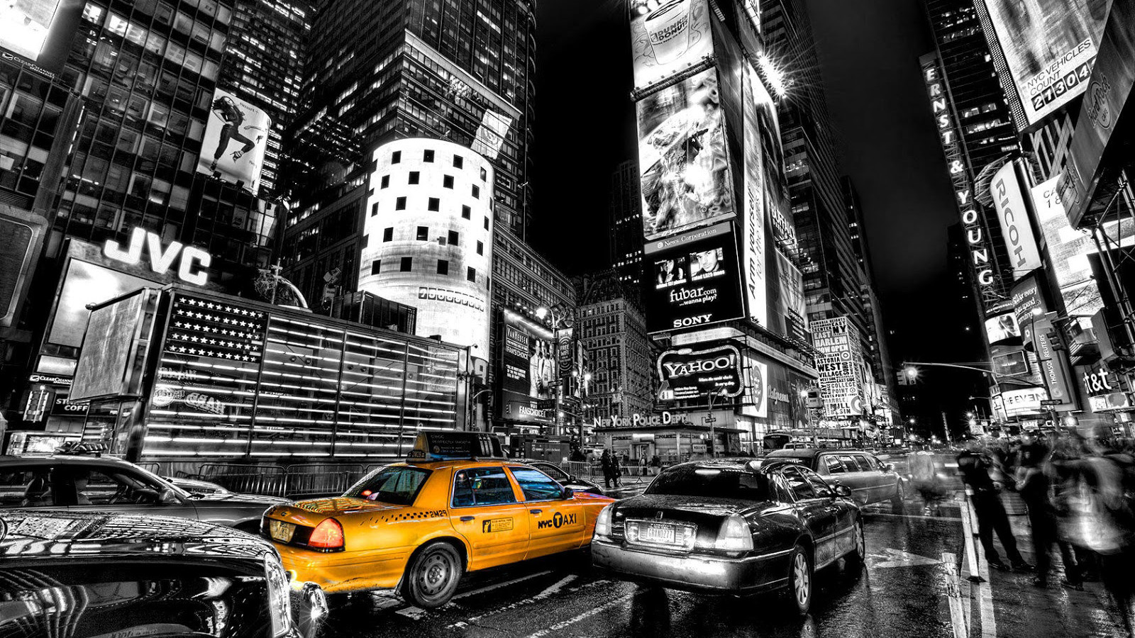Nyc Black And White - HD Wallpaper 