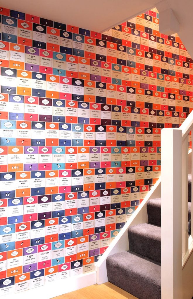 Penguin Book Covers Were Collaged To Make A Wallpaper - Penguin Book - HD Wallpaper 