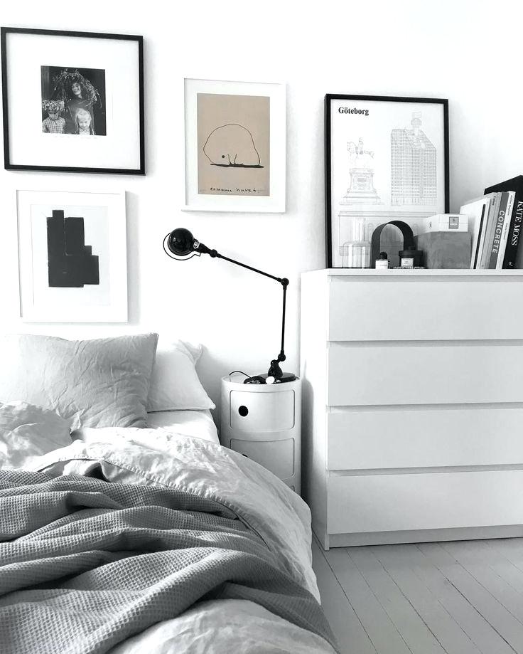 Black White And Grey Bedroom Astonishing Decoration - Ikea Malm White Bedroom - HD Wallpaper 