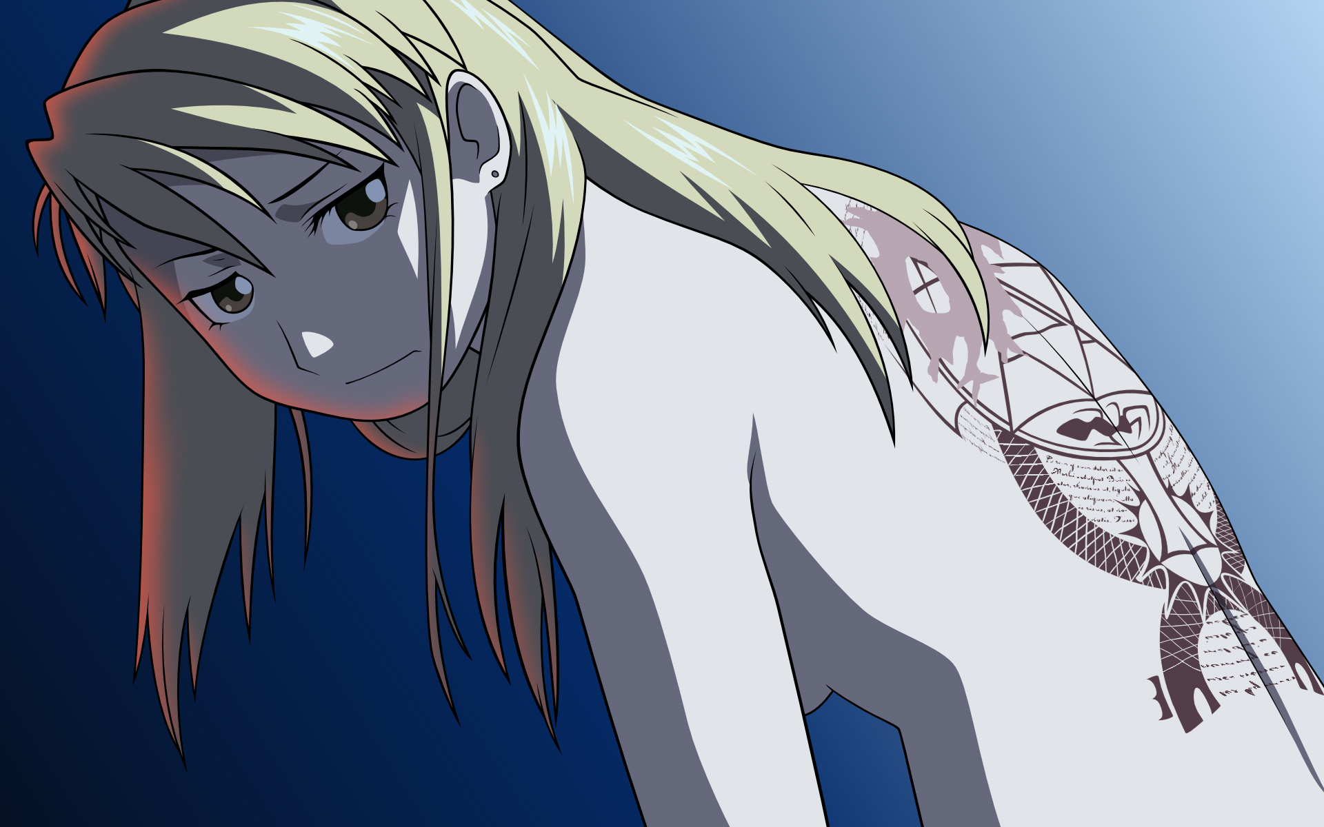 Riza Hawkeye - Fullmetal Alchemist Hawkeye Nude - HD Wallpaper 