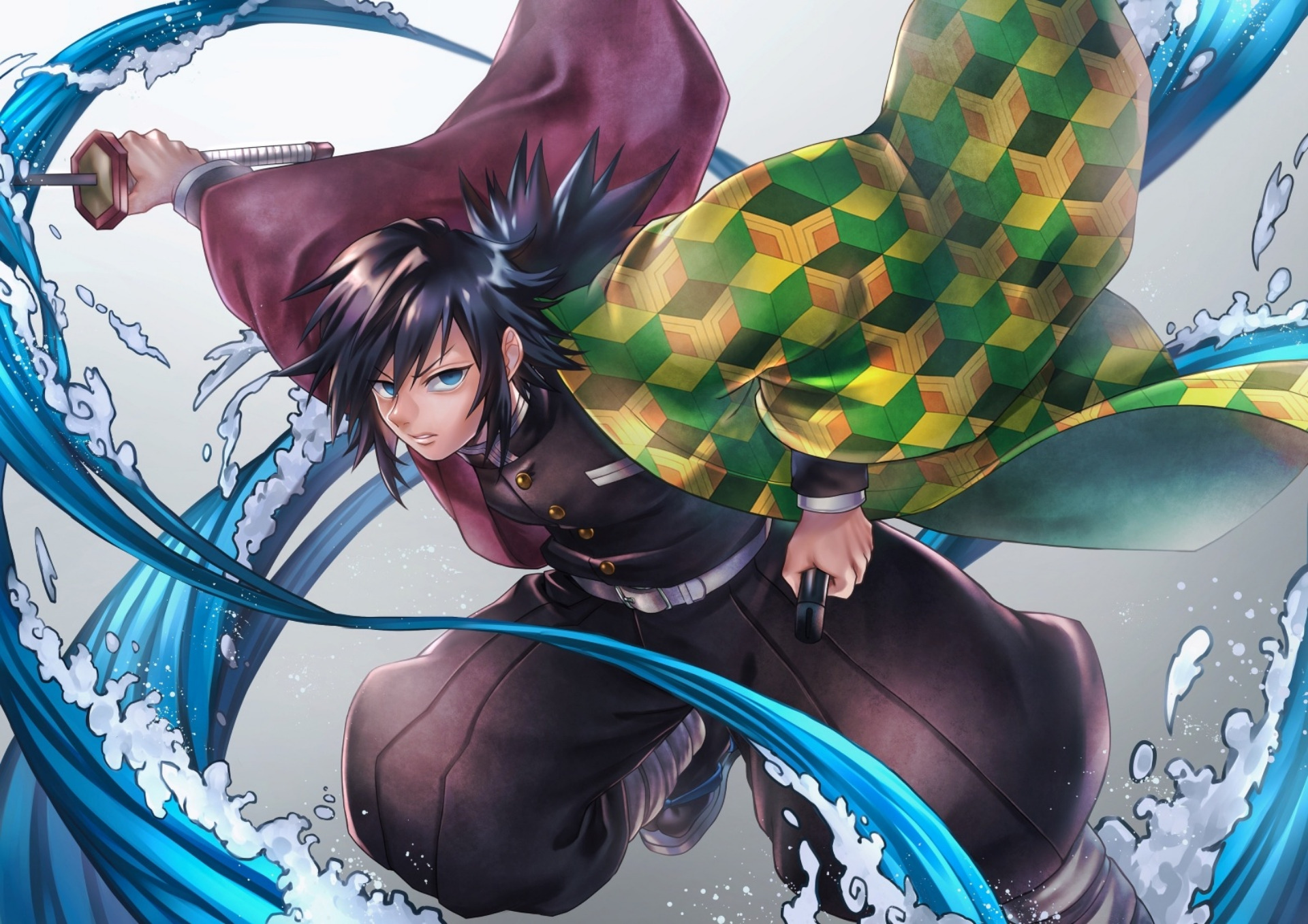 Kimetsu No Yaiba Giyu Tomioka - HD Wallpaper 