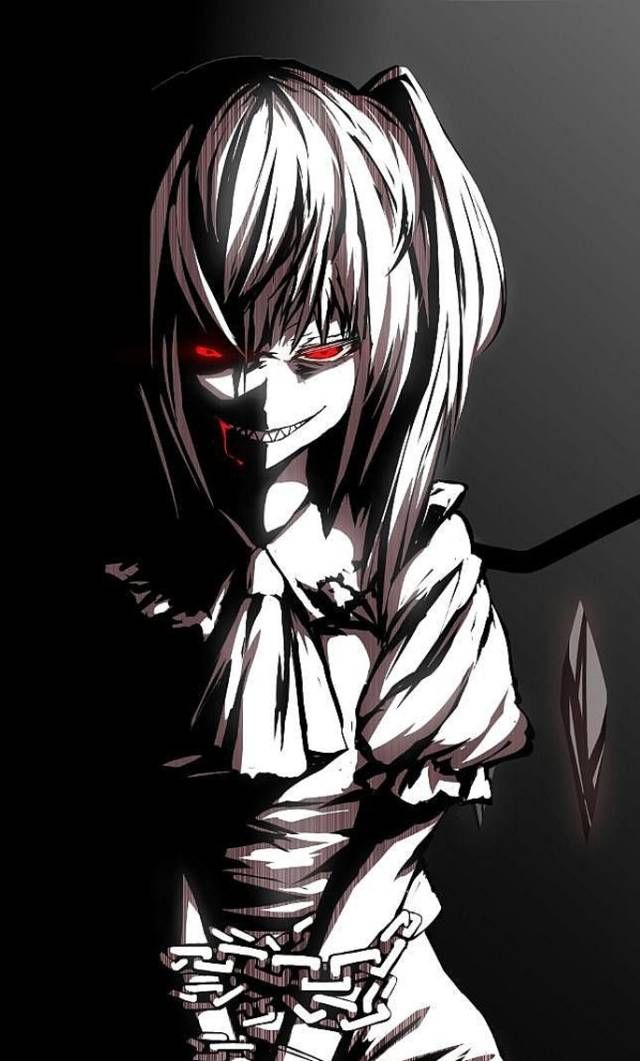 Crazy Killer Anime Girl - 640x1061 Wallpaper 