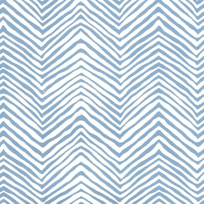 Blue White Wallpaper Line Blue White Silver Wallpaper - Petite Zig Zag - HD Wallpaper 