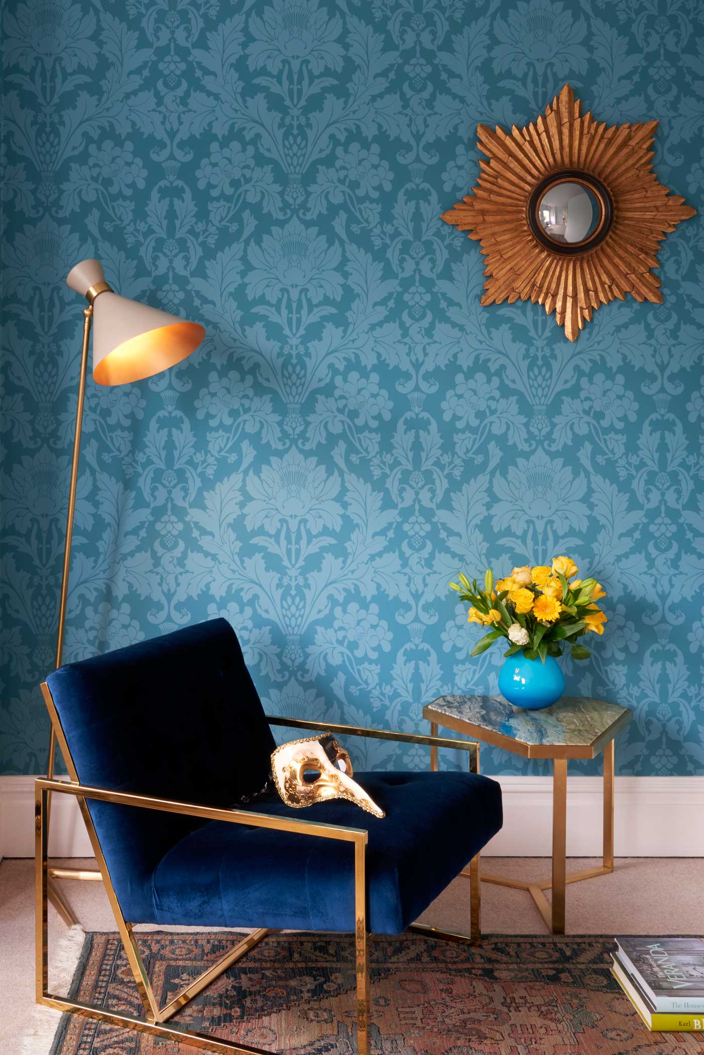Mariinsky Damask Cole & Son - HD Wallpaper 