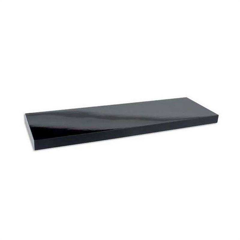 Black Gloss Floating Shelves Homebase Morespoons - Plywood - HD Wallpaper 
