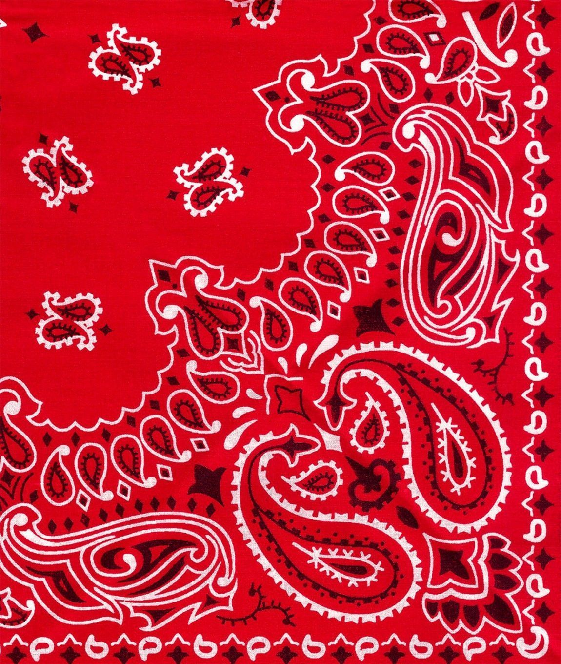 Bandana Red Paisley Print - HD Wallpaper 