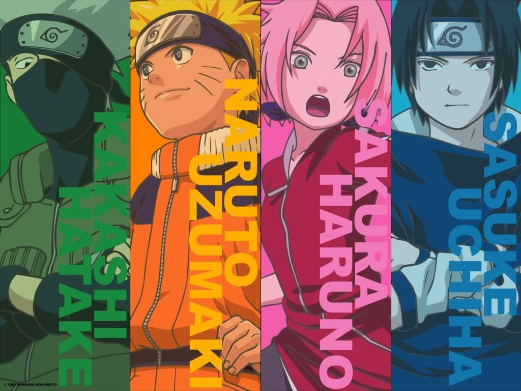 Naruto And Sasuke And Sakura And Kakashi - HD Wallpaper 