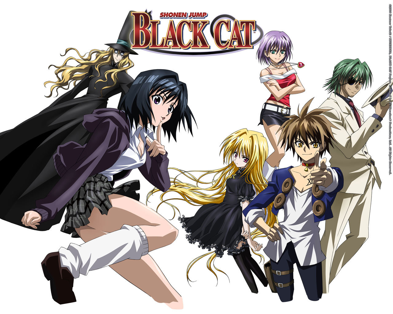 Free Download Black Cat Anime Background Id - Black Cat Kyoko Kirisaki - HD Wallpaper 