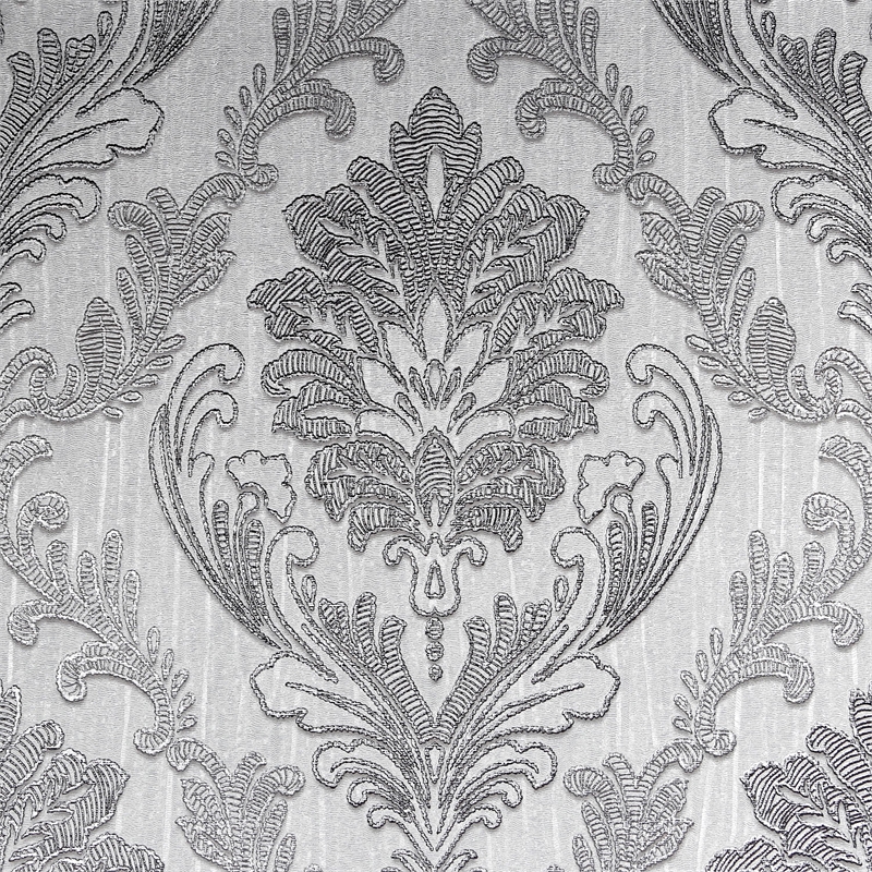 Corsetto Damask Dark Silver - HD Wallpaper 