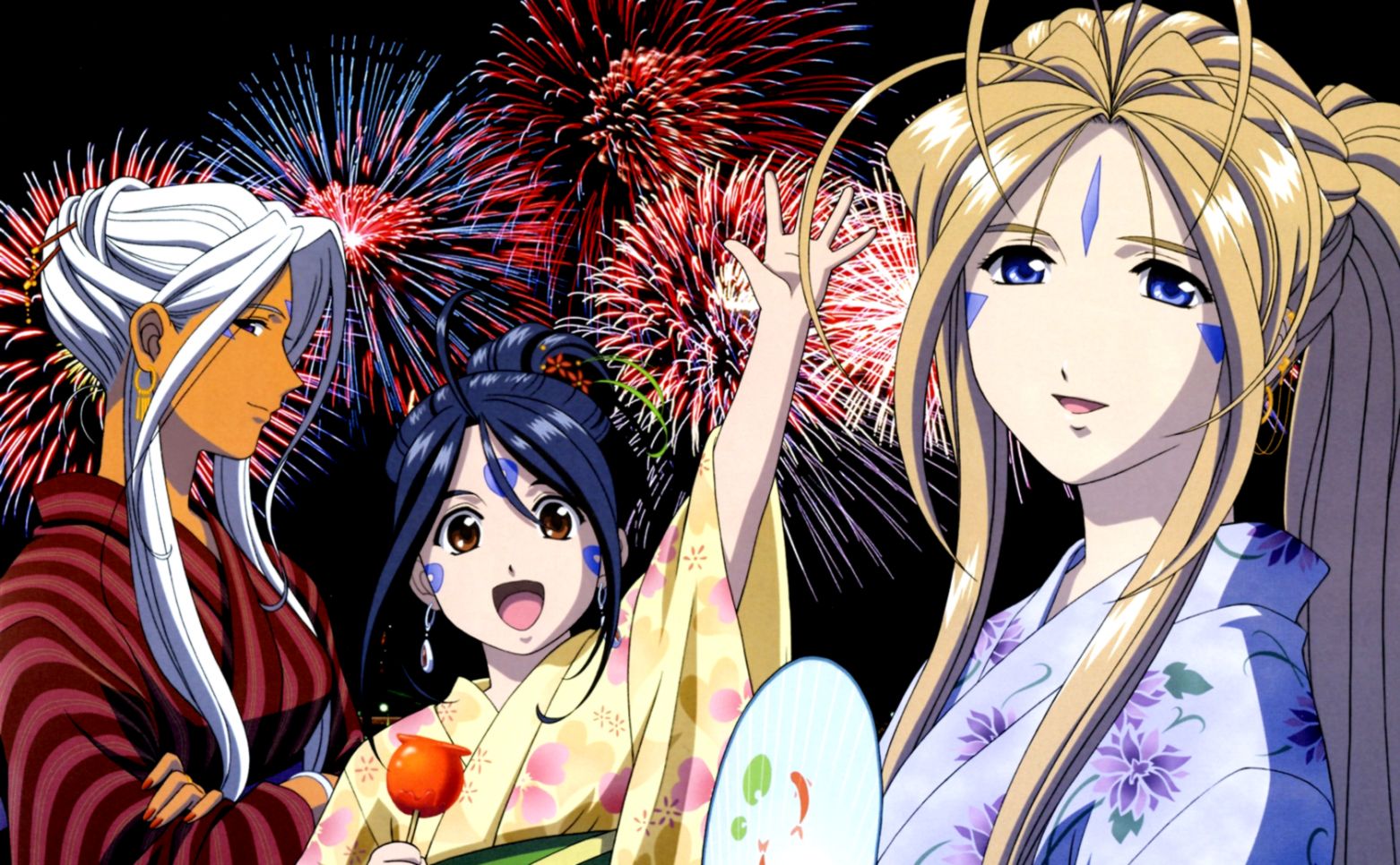 Firework Anime Happy New Year 2014 Wallpaper Posted - Happy New Year Anime - HD Wallpaper 