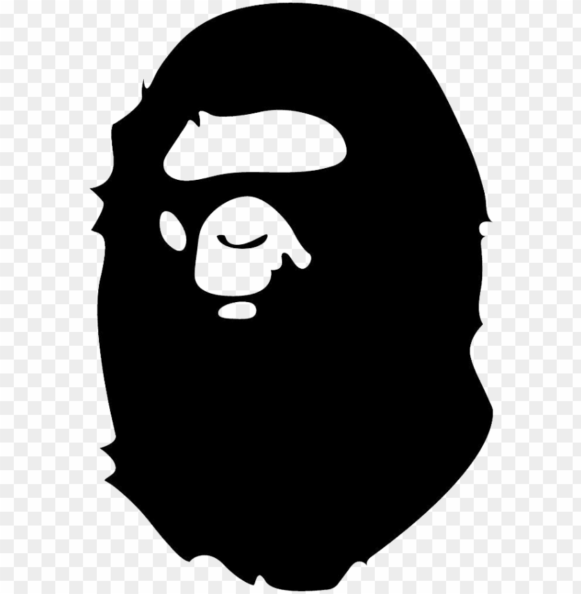 Bape Logo Transparent Background - Bape Logo Black And White - HD Wallpaper 