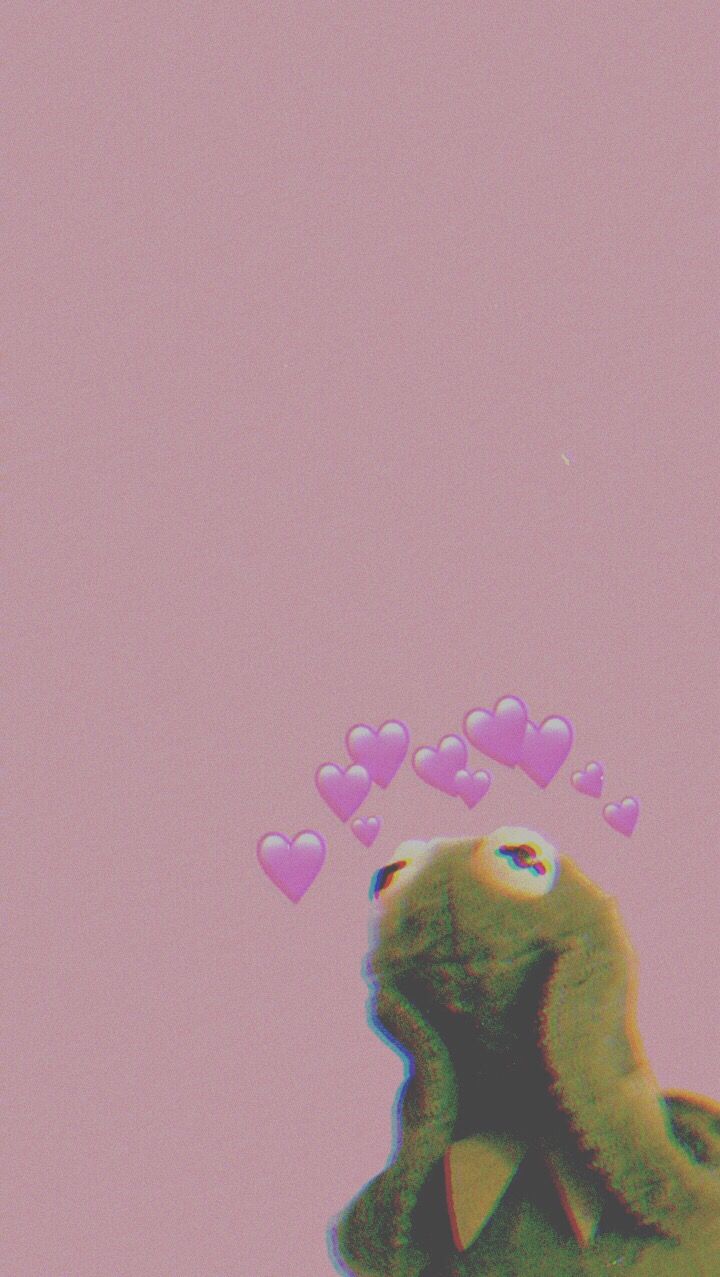 #freetoedit #kermit #wallpaper #iphone #meme #heart - Iphone Meme - HD Wallpaper 