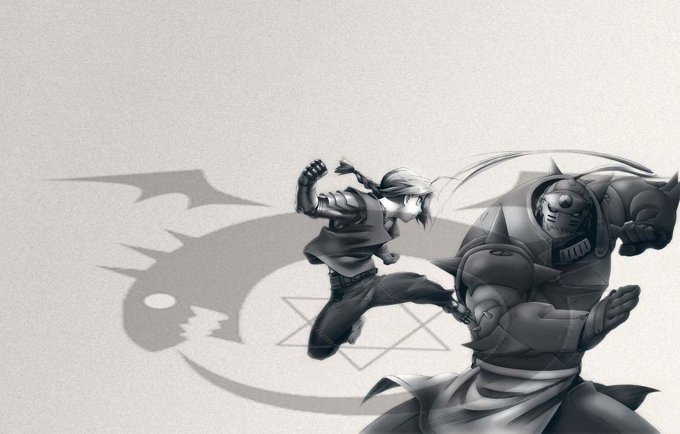 Photo Wallpaper Anime, Boys, Full Metal Alchemist Brotherhood - Full Metal Alchemist Background - HD Wallpaper 