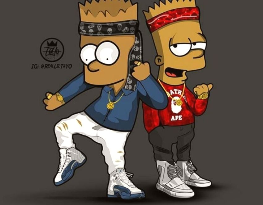 Bart Simpson Con Bandanas - HD Wallpaper 