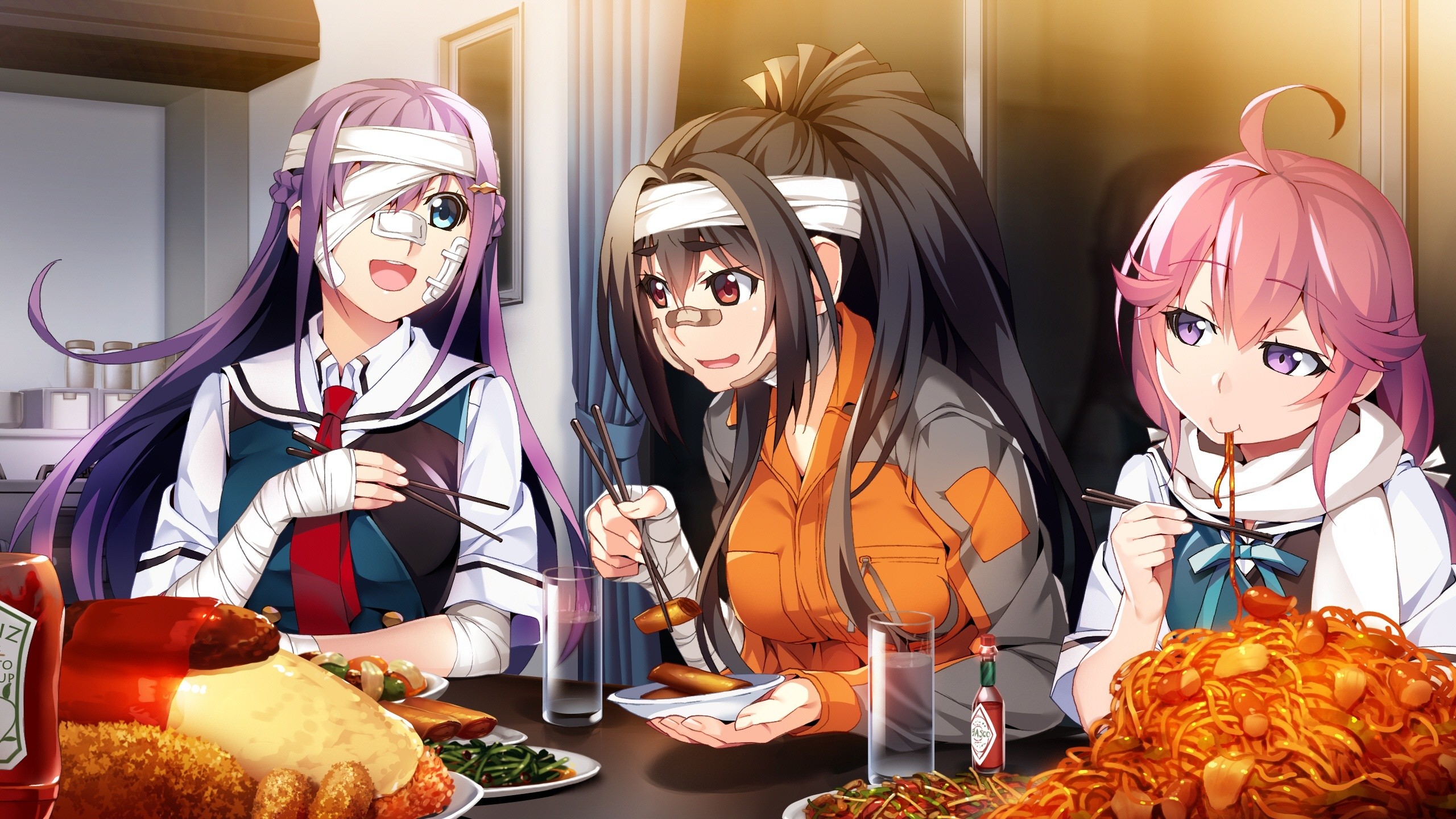 3 Anime Of Grisaia Phantom Trigger Video Game Wallpaper - Grisaia Phantom Trigger Game - HD Wallpaper 