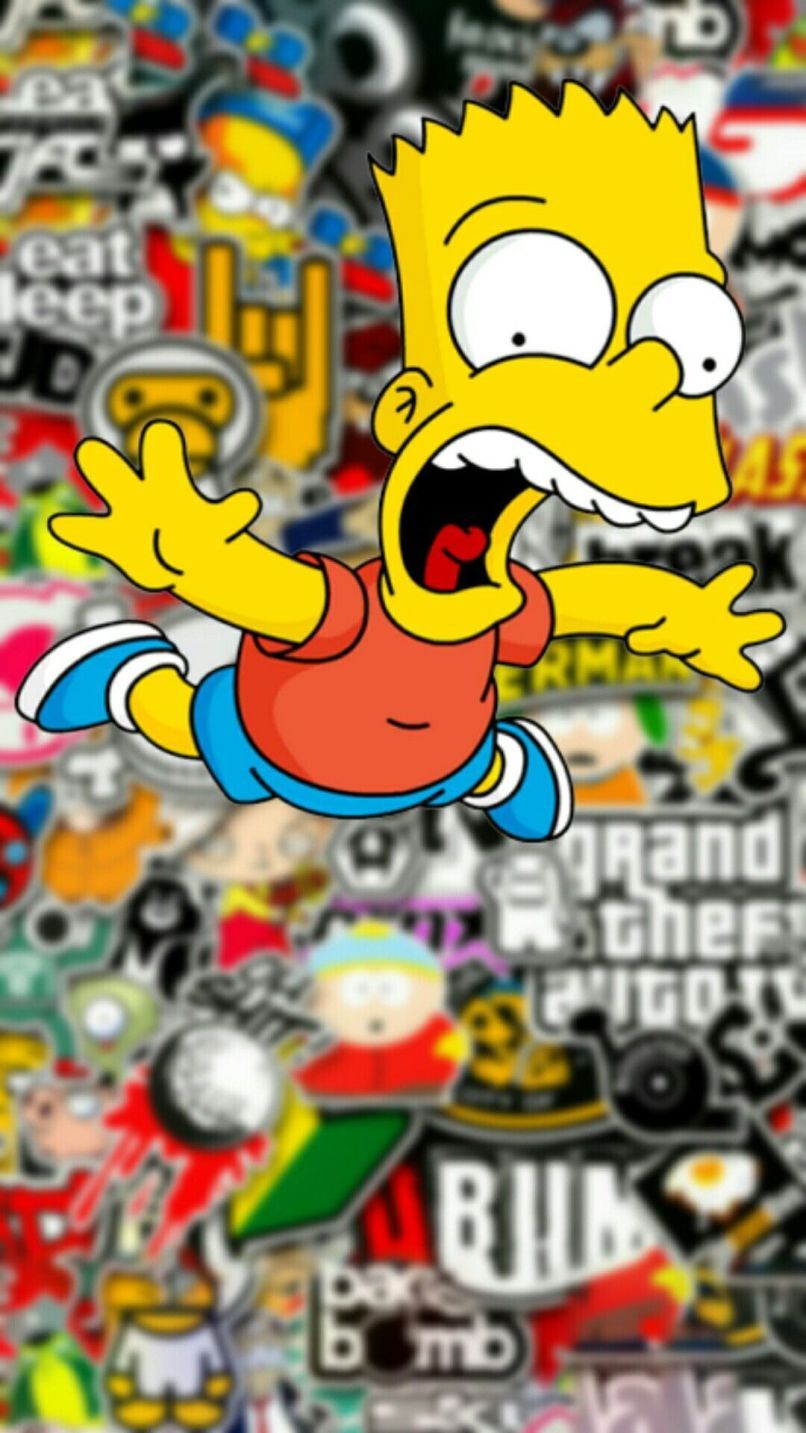 Bart Simpson Supreme Iphone Wallpaper - Bart Simpson Wallpaper Hd - HD Wallpaper 