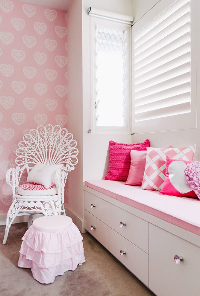 Sydney Hot Pink Bedroom With Furniture And Accessory - Window Blind - HD Wallpaper 