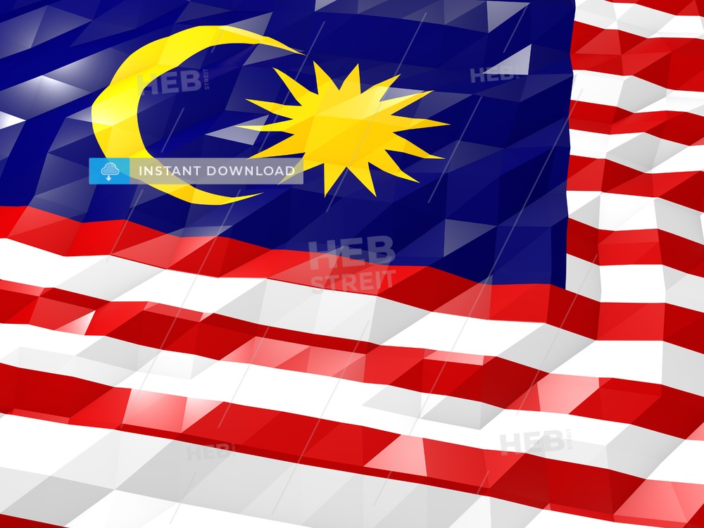 Flag Of Malaysia 3d Wallpaper Illustration - Malaysia Flag - HD Wallpaper 
