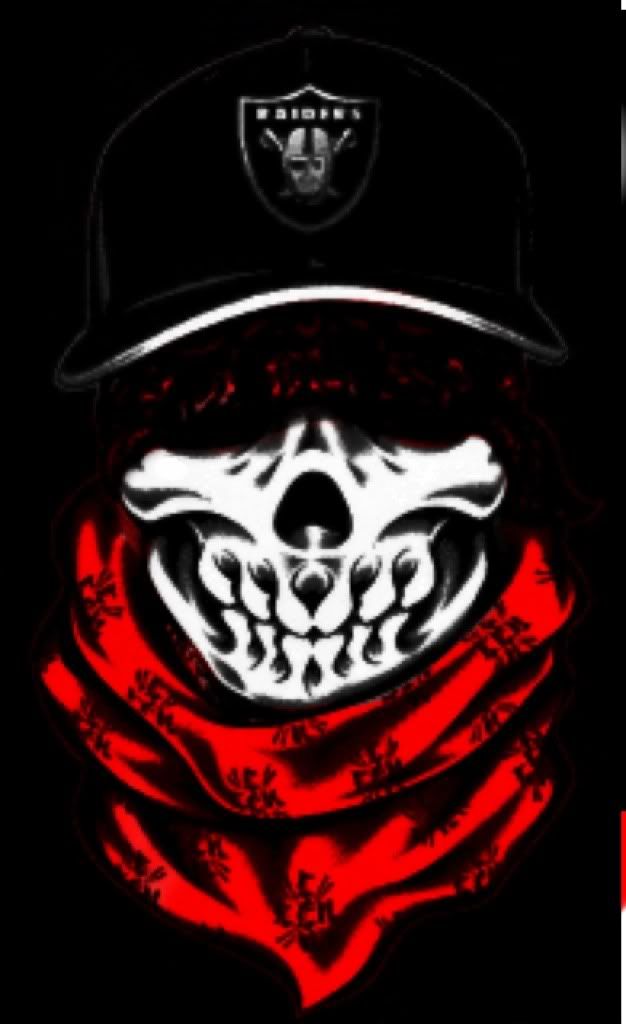 Skulls With Red Bandana - HD Wallpaper 