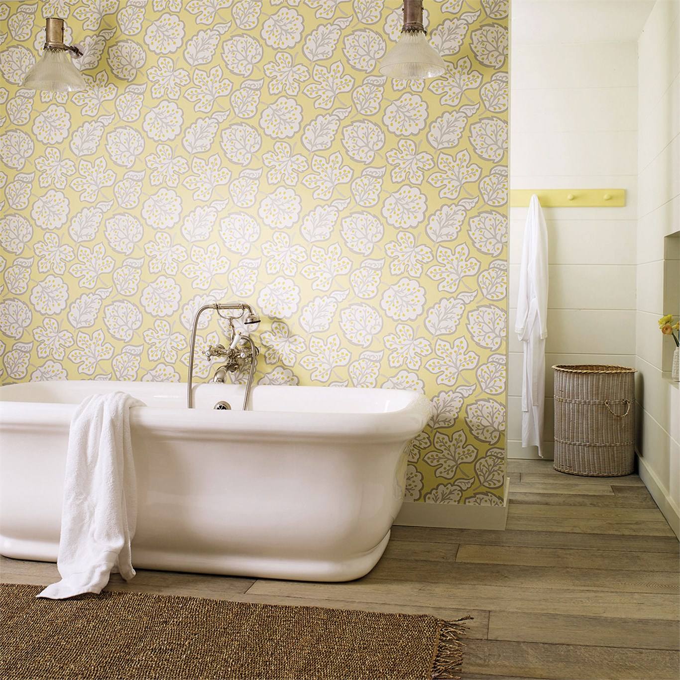 Sanderson Wallpaper Bathroom - HD Wallpaper 