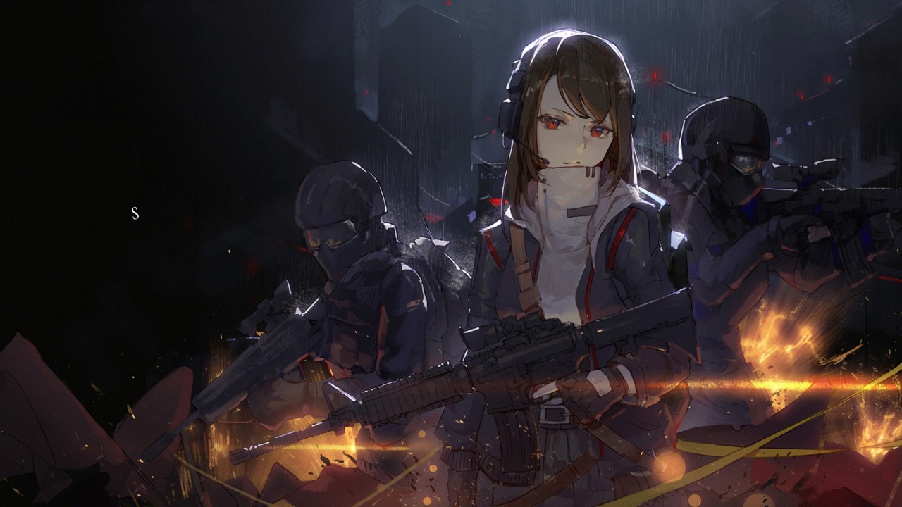 Cytus 2, Rythm Video Game, Anime Girl, Artwork, Raining - Bullet Waiting For Me James Landino Remix - HD Wallpaper 