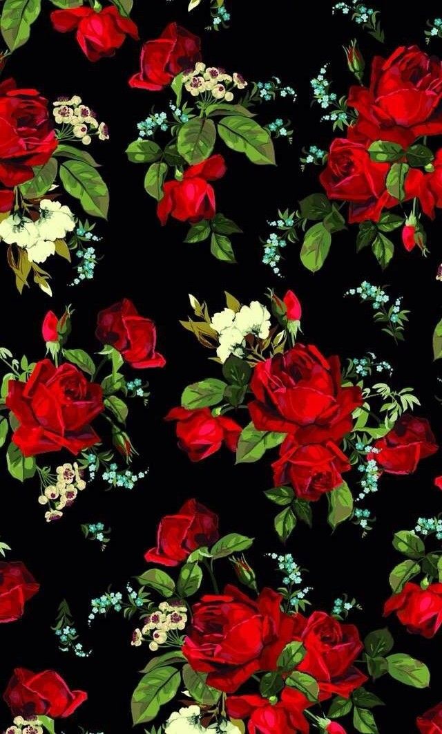 Roses Wallpaper For Iphone Patterns - HD Wallpaper 
