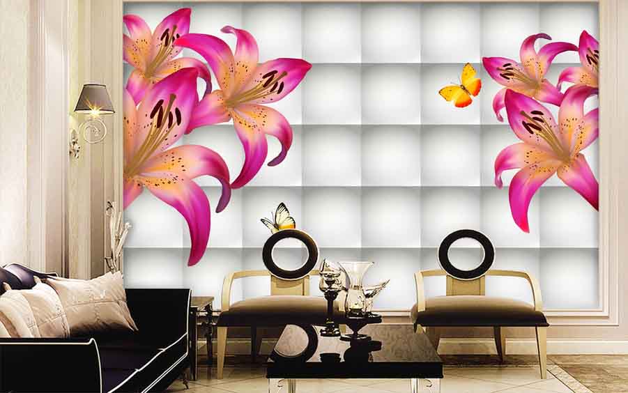 3d Wallpaper For Walls Of Living Room Interior Designs - Wallpaper - HD Wallpaper 
