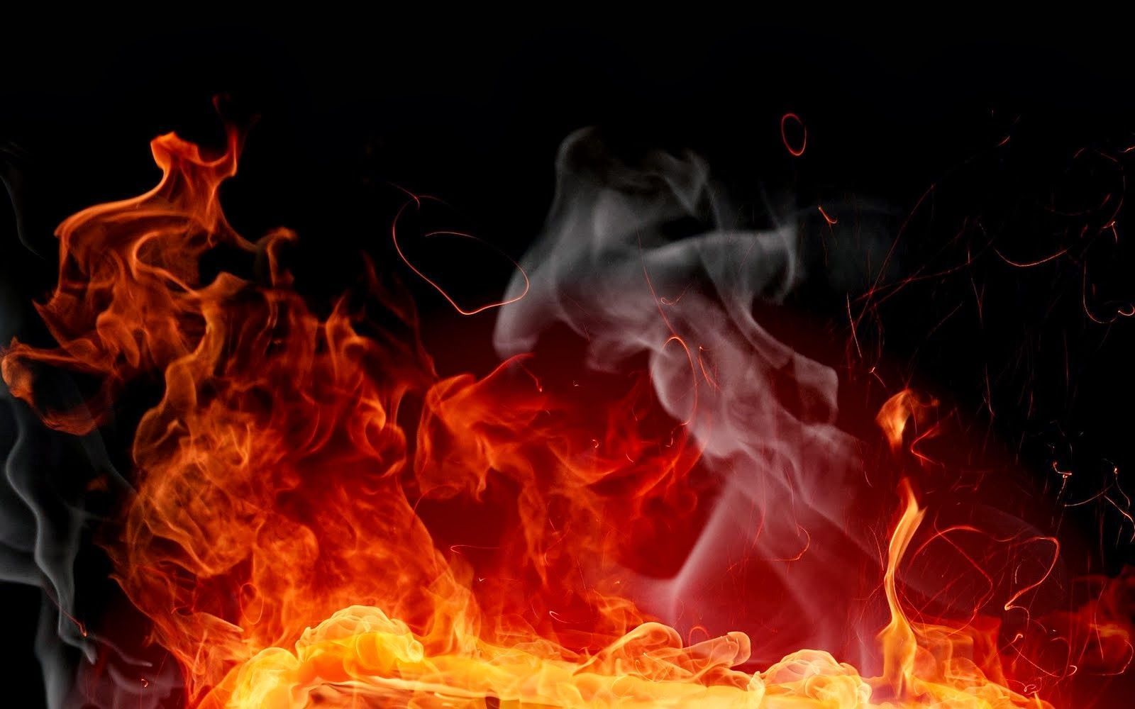Dark Fire Background - Red Black Fire Background - 1600x1000 Wallpaper