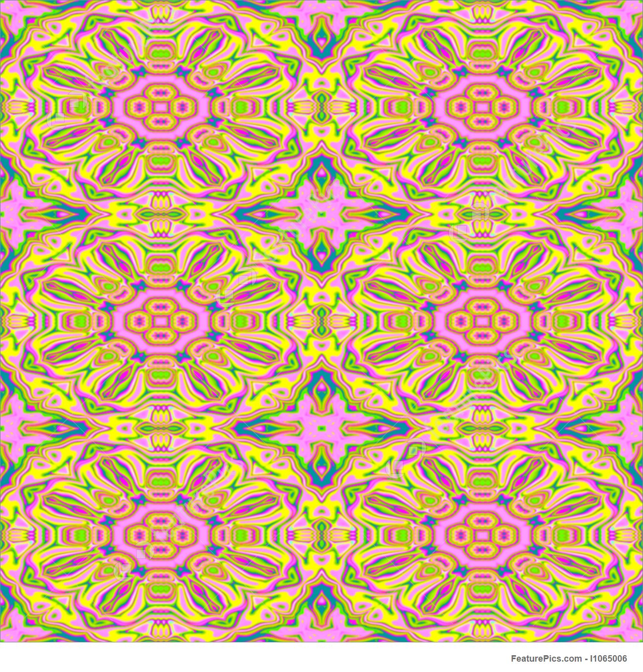 Abstract Fractal Wallpaper In Happy Pastel Tones Suitable - Motif - HD Wallpaper 