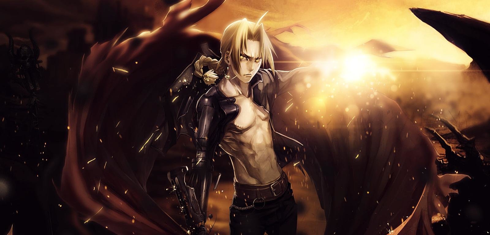 Download Hd Edward Elric Desktop Wallpaper Id - Full Metal Alchemist Art Print - HD Wallpaper 