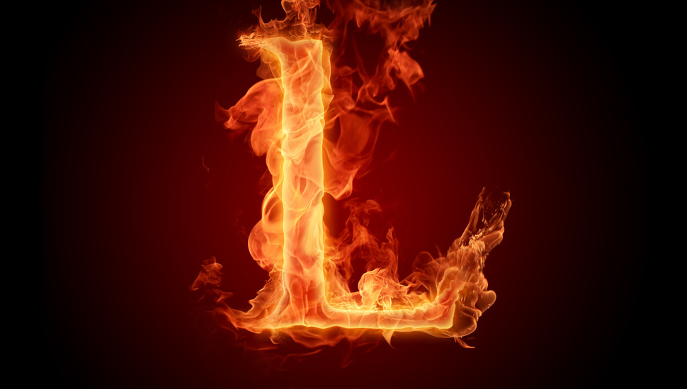 L, Litera, Letter, Alphabet, The Flame, Fire Desktop - Fire Letter - HD Wallpaper 