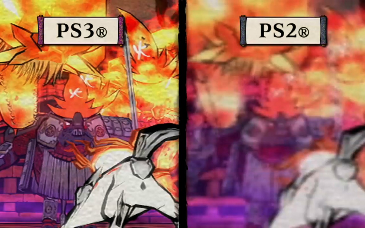 Okami Ps2 Vs Ps4 - HD Wallpaper 