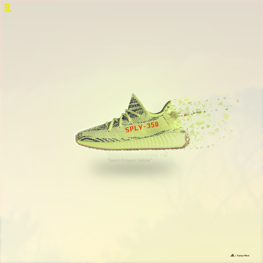 Yeezy Semi Frozen Yellow - HD Wallpaper 