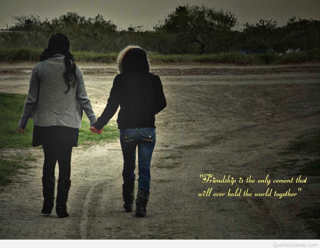 Wallpaper With Friendship Quote - Friendship Hold Hands Quotes - HD Wallpaper 