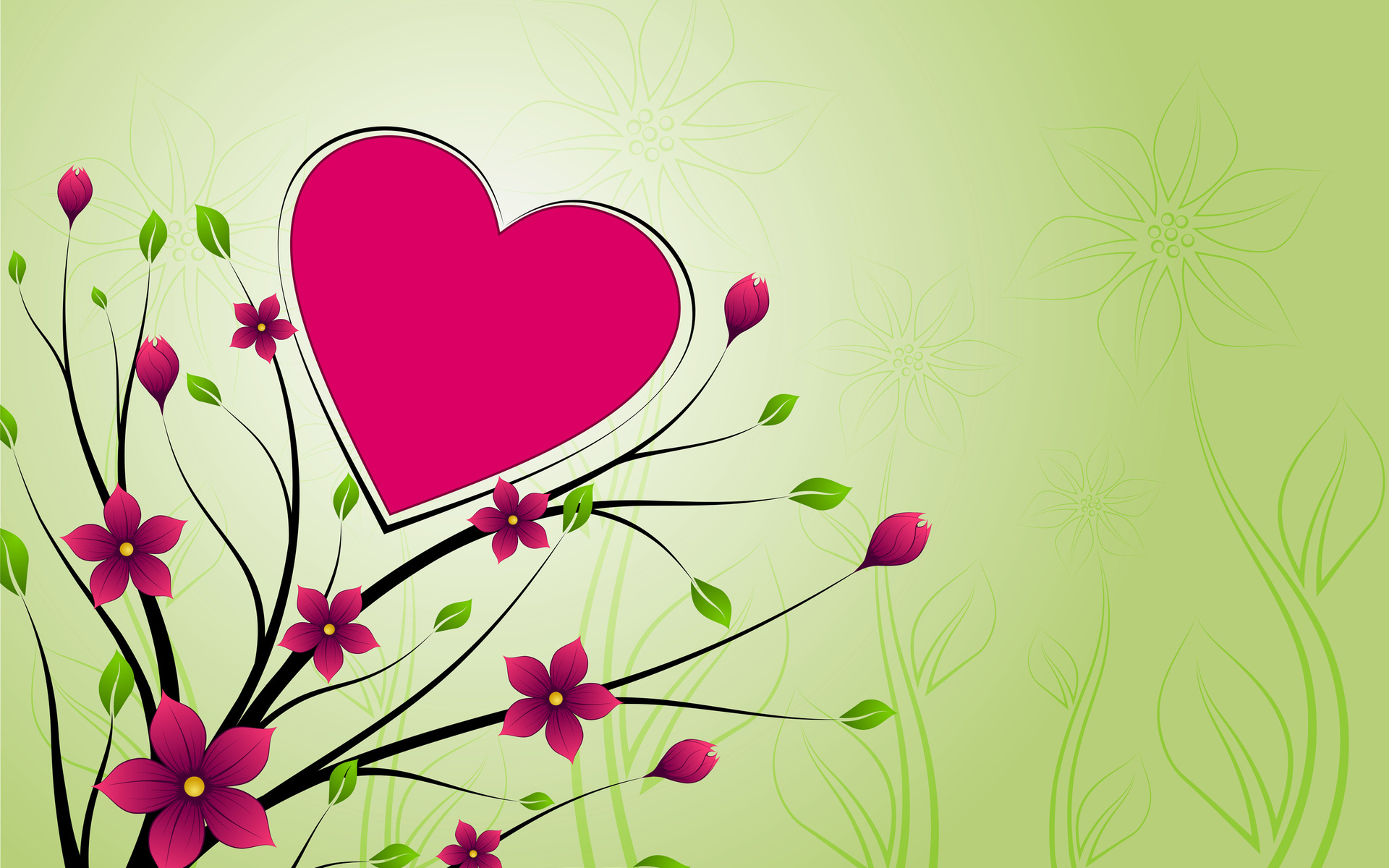 Imagenes De Corazon Y Flores - HD Wallpaper 