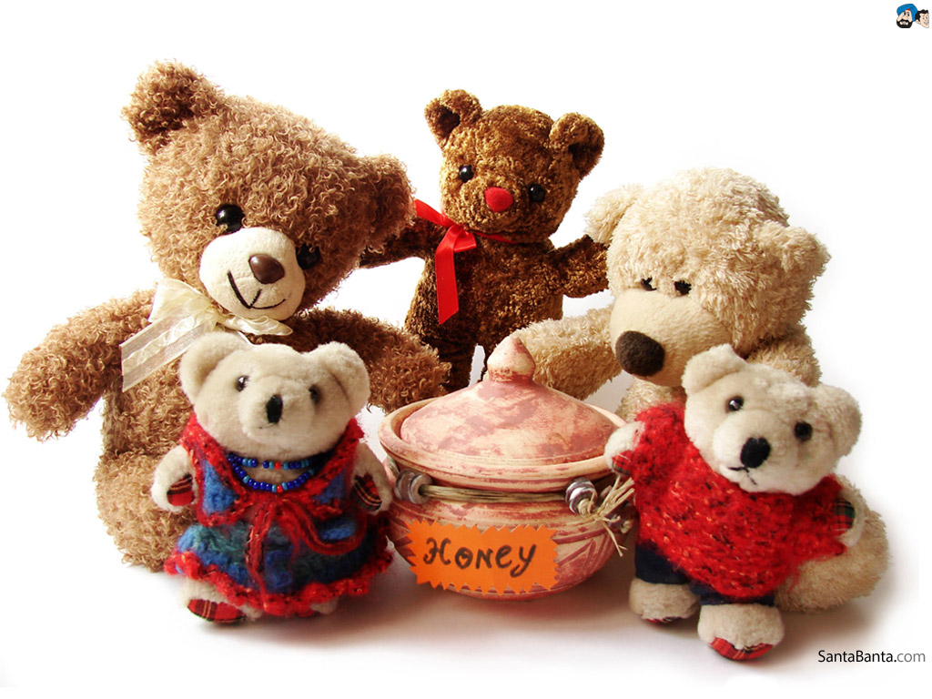 Teddy Bears Wallpaper - Some Teddy Bears - HD Wallpaper 